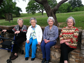 Theora Baker and friends